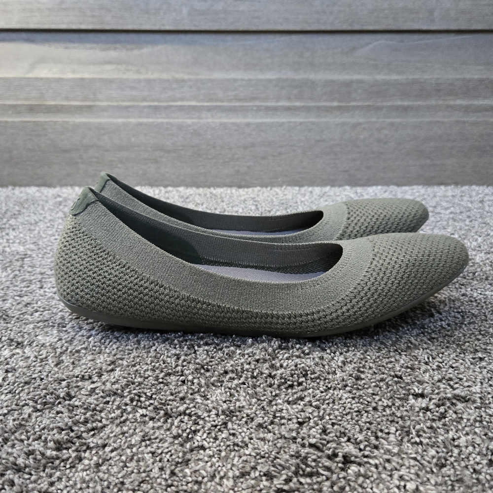 Allbirds Tree Breezer Women's Ballet Flats NEW size 8.5 in Rugged Green - Picture 4 of 10